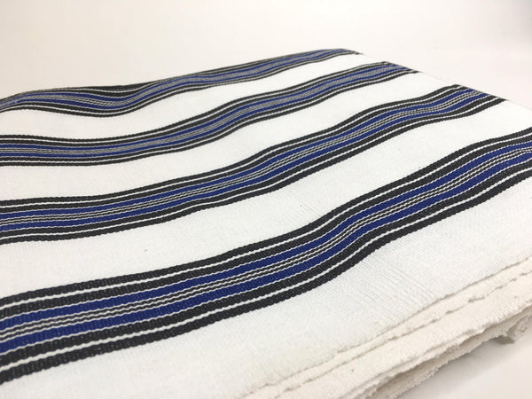 Pagne  tissé main, noir et blanc, tissé au Burkina Faso, Mon Faso Dan Fani