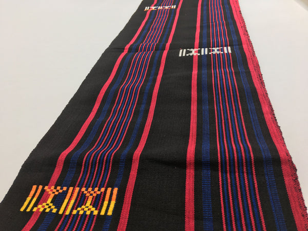 Pagne Foupoko tissé main, noir et blanc, tissé au Burkina Faso, Mon Faso Dan Fani