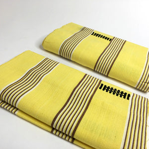 Pagne Foupoko tissé main, noir et blanc, tissé au Burkina Faso, Mon Faso Dan Fani