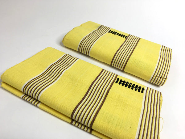 Pagne Foupoko tissé main, noir et blanc, tissé au Burkina Faso, Mon Faso Dan Fani