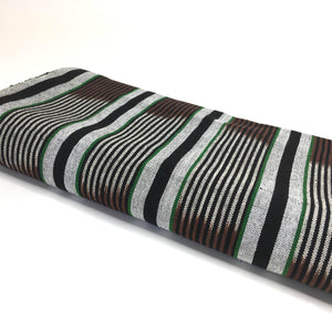 Pagne Foupoko tissé main, noir et blanc, tissé au Burkina Faso, Mon Faso Dan Fani