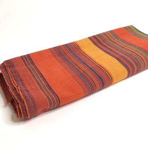 Pagne Foupoko tissé main, noir et bleu, tissé au Burkina Faso, Mon Faso Dan Fani