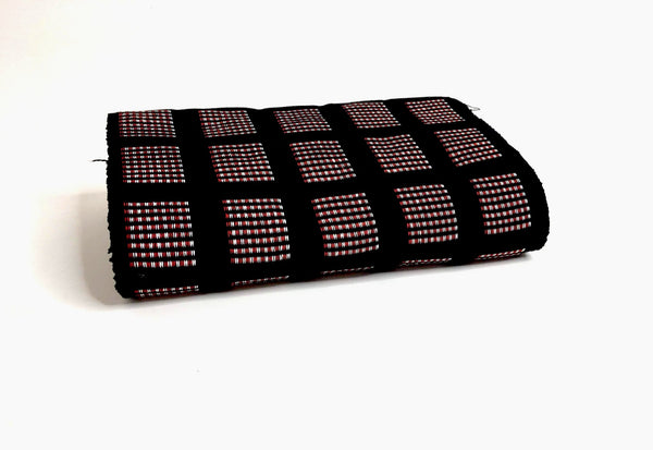 Pagne Foupoko tissé main, noir et blanc, tissé au Burkina Faso, Mon Faso Dan Fani