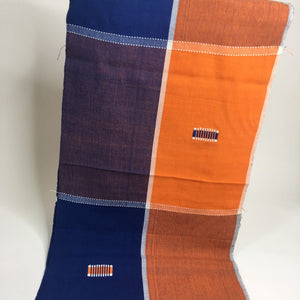 Pagne Foupoko tissé main, noir et blanc, tissé au Burkina Faso, Mon Faso Dan Fani