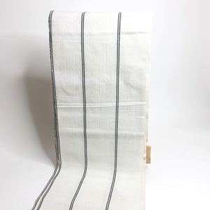 Pagne Foupoko tissé main, noir et blanc, tissé au Burkina Faso, Mon Faso Dan Fani