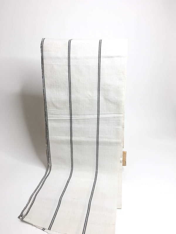 Pagne Foupoko tissé main, noir et blanc, tissé au Burkina Faso, Mon Faso Dan Fani