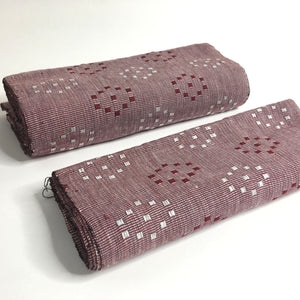 Pagne Noblesse tissé main, blanc et violet, tissé au Burkina Faso, Mon Faso Dan Fani