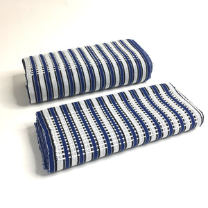 Pagne Noblesse tissé main, noir et blanc, tissé au Burkina Faso, Mon Faso Dan Fani