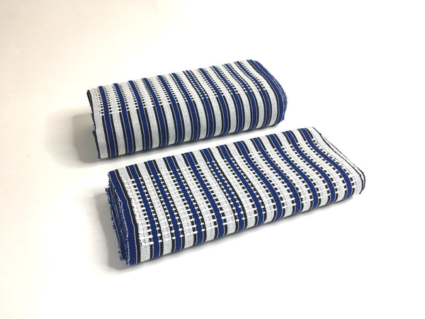 Pagne Noblesse tissé main, noir et blanc, tissé au Burkina Faso, Mon Faso Dan Fani