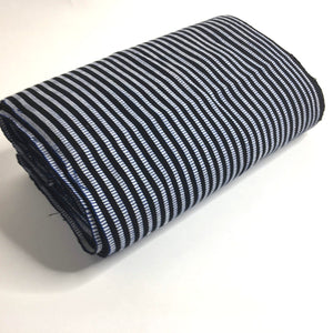 Pagne Foupoko tissé main, noir et blanc, tissé au Burkina Faso, Mon Faso Dan Fani