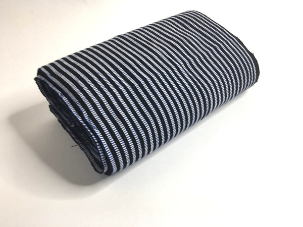 Pagne Foupoko tissé main, noir et blanc, tissé au Burkina Faso, Mon Faso Dan Fani