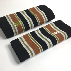 Pagne Foupoko tissé main, noir et blanc, tissé au Burkina Faso, Mon Faso Dan Fani