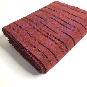 Pagne Foupoko tissé main, noir et bleu, tissé au Burkina Faso, Mon Faso Dan Fani