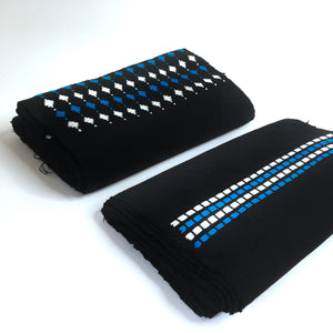 Pagne Noblesse tissé main, noir et blanc, tissé au Burkina Faso, Mon Faso Dan Fani