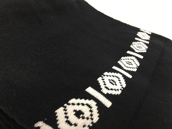 Pagne Royal tissé main, noir et blanc, tissé au Burkina Faso, Mon Faso Dan Fani