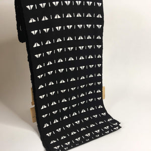 Pagne Noblesse tissé main, noir et blanc, tissé au Burkina Faso, Mon Faso Dan Fani