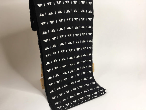 Pagne Noblesse tissé main, noir et blanc, tissé au Burkina Faso, Mon Faso Dan Fani