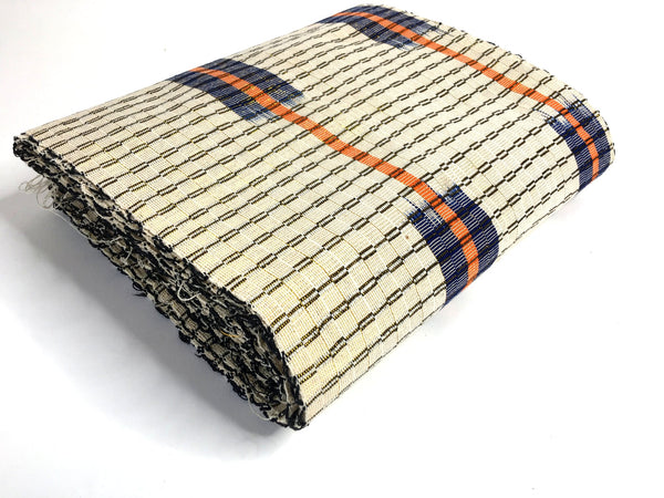 Pagne Foupoko tissé main, noir et blanc, tissé au Burkina Faso, Mon Faso Dan Fani