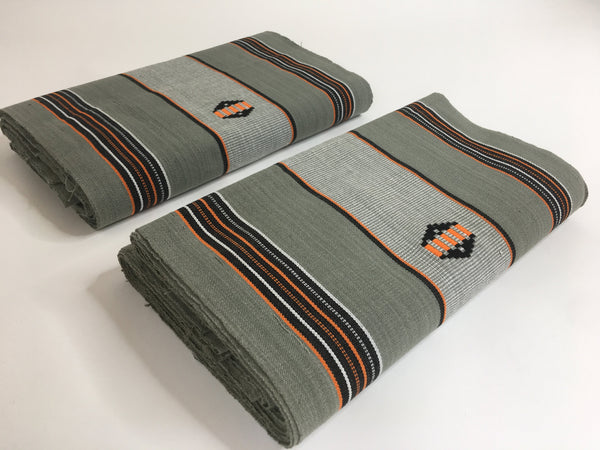 Pagne Foupoko tissé main, noir et blanc, tissé au Burkina Faso, Mon Faso Dan Fani