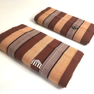 Pagne Foupoko tissé main, noir et blanc, tissé au Burkina Faso, Mon Faso Dan Fani