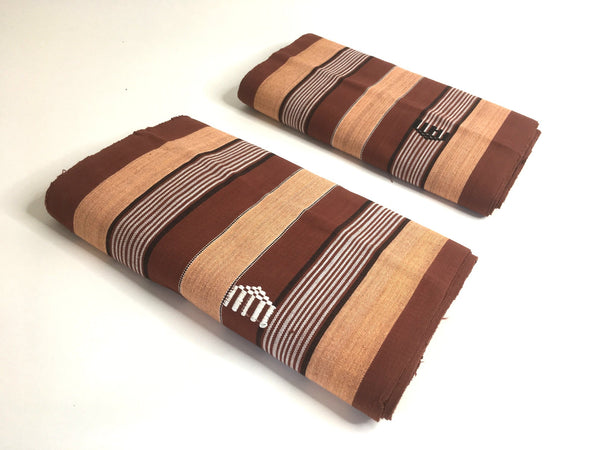 Pagne Foupoko tissé main, noir et blanc, tissé au Burkina Faso, Mon Faso Dan Fani