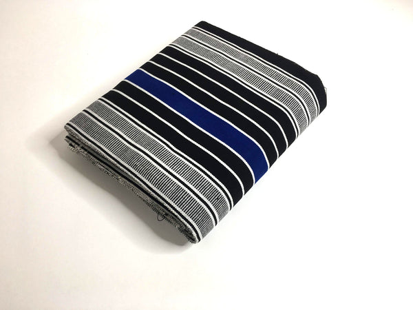 Pagne  tissé main, noir et blanc, tissé au Burkina Faso, Mon Faso Dan Fani