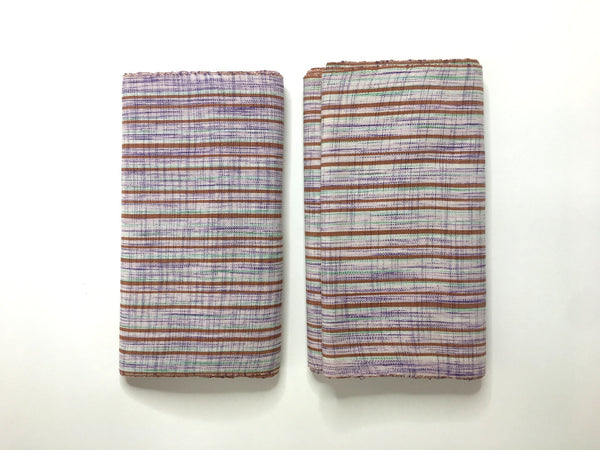 Pagne Foupoko tissé main, blanc et vert, tissé au Burkina Faso, Mon Faso Dan Fani