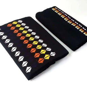 Pagne Foupoko tissé main, noir et blanc, tissé au Burkina Faso, Mon Faso Dan Fani