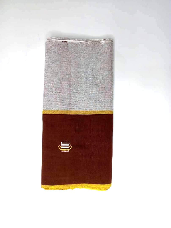 Pagne Foupoko tissé main, blanc et rouge, tissé au Burkina Faso, Mon Faso Dan Fani