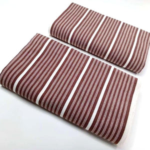 Pagne Foupoko tissé main, blanc et rouge, tissé au Burkina Faso, Mon Faso Dan Fani