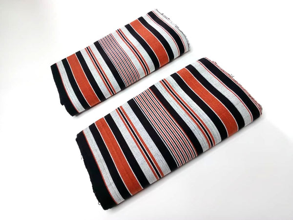 Pagne Foupoko tissé main, noir et blanc, tissé au Burkina Faso, Mon Faso Dan Fani