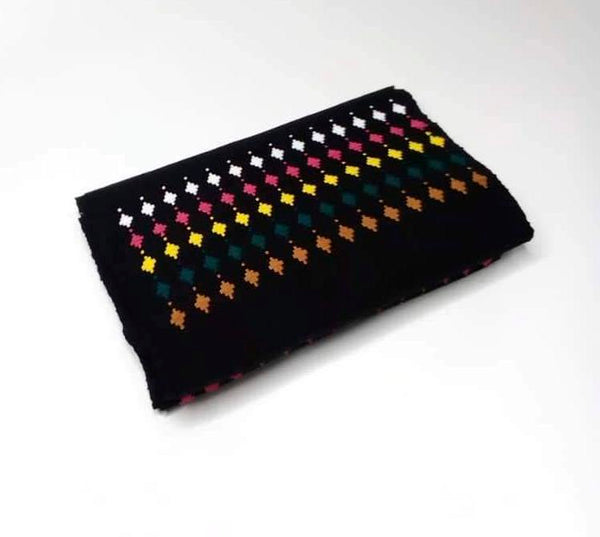 Pagne Noblesse tissé main, noir et blanc, tissé au Burkina Faso, Mon Faso Dan Fani