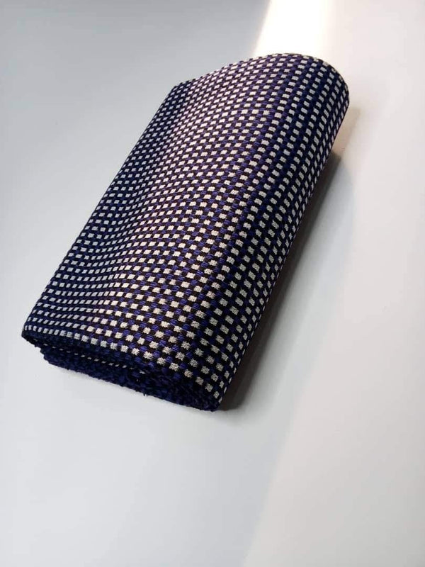 Pagne Royal tissé main, noir et blanc, tissé au Burkina Faso, Mon Faso Dan Fani