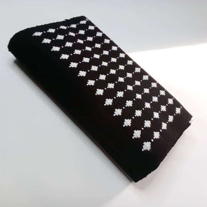 Pagne Noblesse tissé main, noir et blanc, tissé au Burkina Faso, Mon Faso Dan Fani