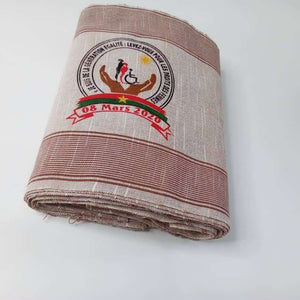 Pagne  tissé main, noir et blanc, tissé au Burkina Faso, Mon Faso Dan Fani