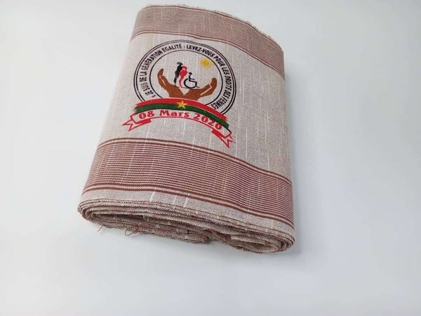 Pagne  tissé main, noir et blanc, tissé au Burkina Faso, Mon Faso Dan Fani