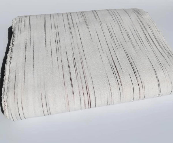 Pagne Foupoko tissé main, noir et blanc, tissé au Burkina Faso, Mon Faso Dan Fani