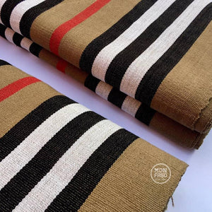 Pagne Foupoko tissé main, blanc et bleu, tissé au Burkina Faso, Mon Faso Dan Fani