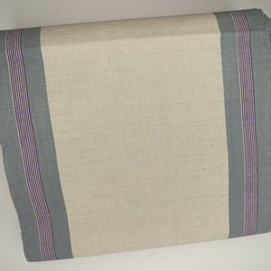 Pagne  tissé main, blanc et bleu, tissé au Burkina Faso, Mon Faso Dan Fani