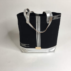 Pagne  tissé main, bleu indigo et ivoire, tissé au Burkina Faso, Mon Faso Dan Fani