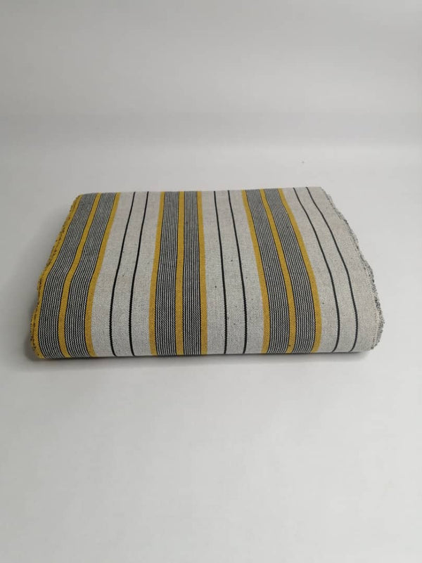 Pagne Foupoko tissé main, bleu indigo et ivoire, tissé au Burkina Faso, Mon Faso Dan Fani