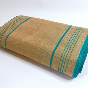 Pagne  tissé main, vert et turquoise, tissé au Burkina Faso, Mon Faso Dan Fani