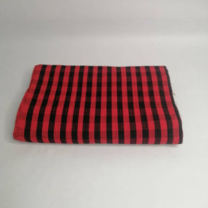 Pagne Foupoko tissé main, bleu indigo et ivoire, tissé au Burkina Faso, Mon Faso Dan Fani