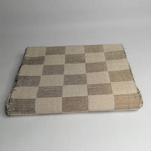 Pagne Foupoko tissé main, noir et blanc, tissé au Burkina Faso, Mon Faso Dan Fani