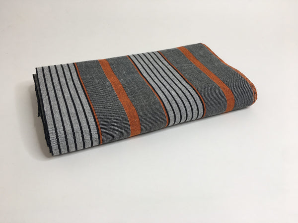 Pagne Foupoko tissé main, noir et blanc, tissé au Burkina Faso, Mon Faso Dan Fani