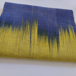 Pagne Foupoko tissé main, bleu indigo et ivoire, tissé au Burkina Faso, Mon Faso Dan Fani