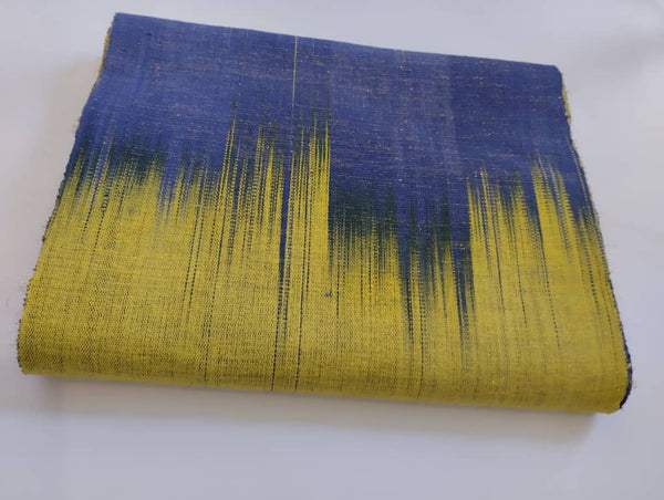 Pagne Foupoko tissé main, bleu indigo et ivoire, tissé au Burkina Faso, Mon Faso Dan Fani