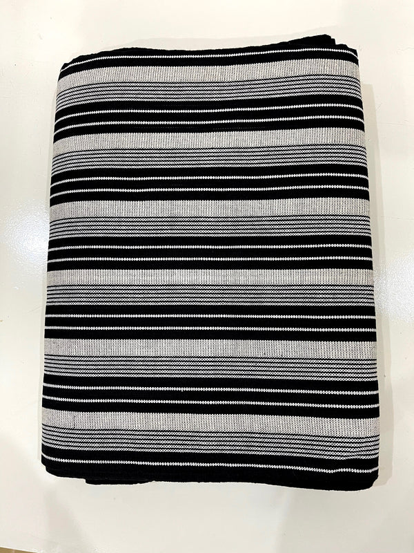 Pagne Noblesse tissé main, noir et gris, tissé au Burkina Faso, Mon Faso Dan Fani