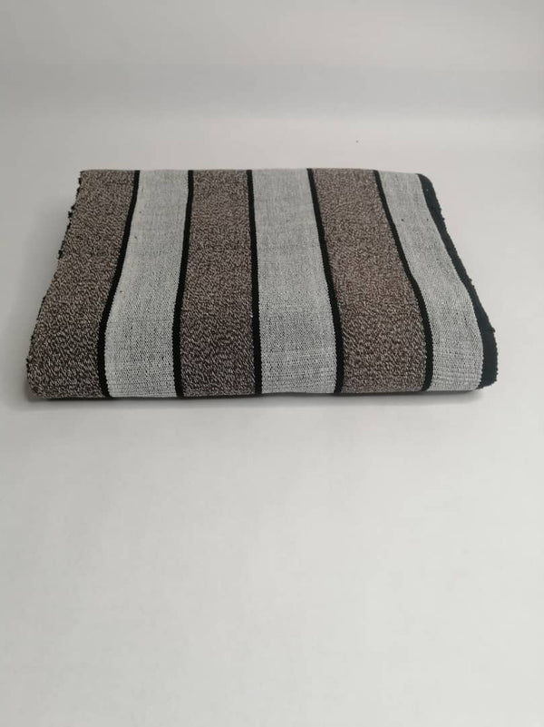 Pagne Foupoko tissé main, bleu indigo et ivoire, tissé au Burkina Faso, Mon Faso Dan Fani