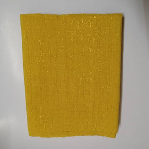 Pagne Foupoko tissé main, jaune, tissé au Burkina Faso, Mon Faso Dan Fani